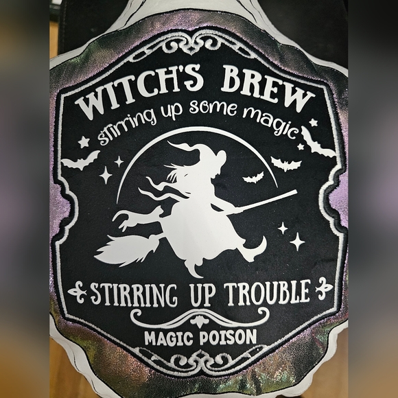 Halloween Hocus Pocus Witches Brew Potion Bottle Tonic Decor Pillow - Picture 3 of 13